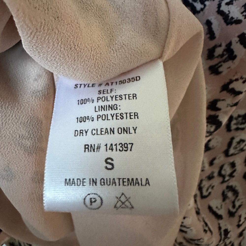 ASTR the Label Cowl Drape Adjustable Camisole with buttons BLUSH LEOPARD - Picture 8 of 9